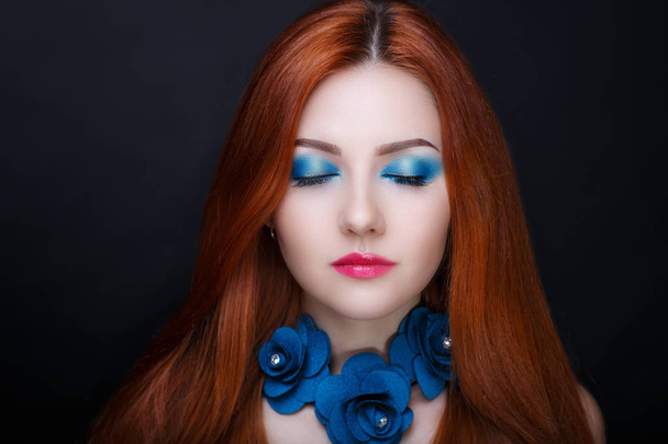 woman orange hair - Valokuva, kuva