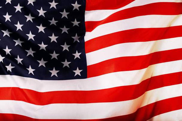 Amerykańska flaga - symbol wolności i niezależności - Zdjęcie, obraz
