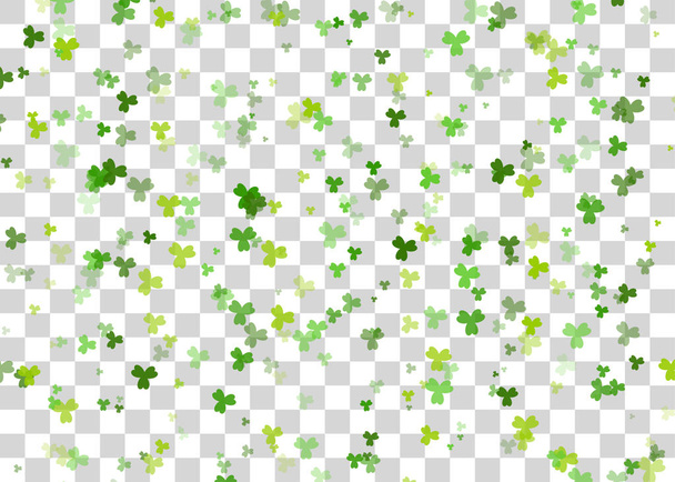 Διαφανή διάνυσμα φόντο πράσινο τριφύλλι - Διάνυσμα, εικόνα