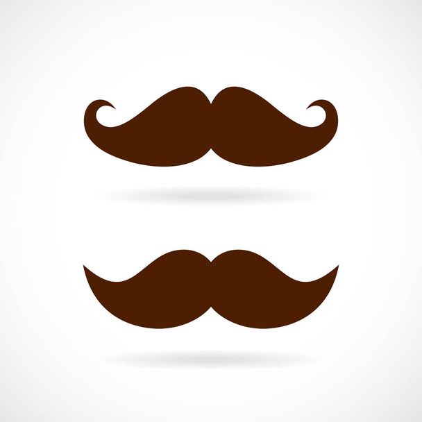 Retro mustache vector icon - Vektor, Bild