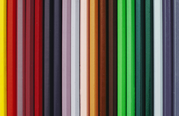 Coloured pencils isolated on the white background - Photo, Image