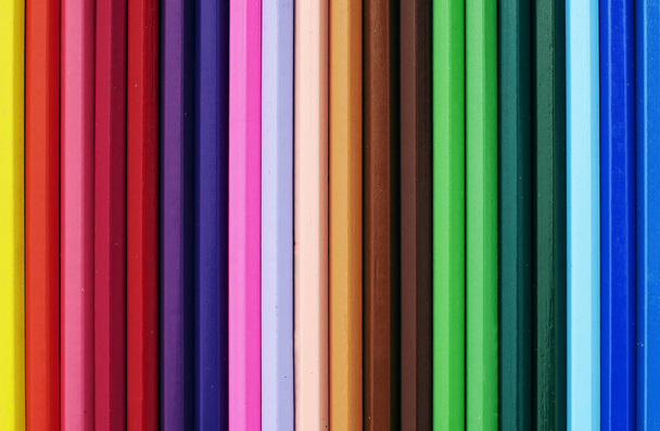 Coloured pencils color background - Photo, Image