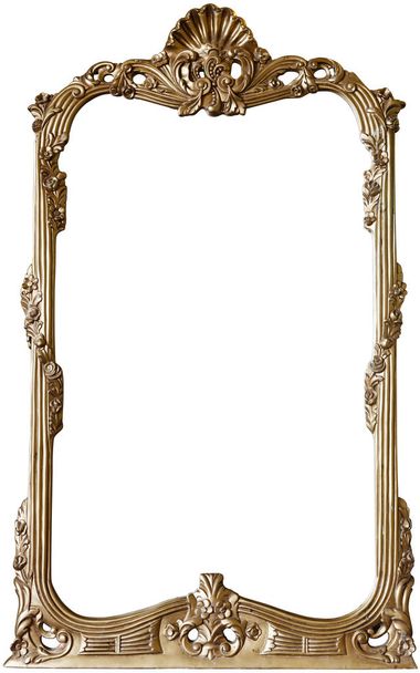 Golden frame for paintings, mirrors or photos - Photo, Image