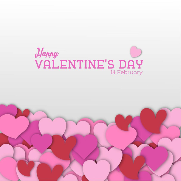 Valentine Heart Background Vector EPS10 - Vector, Imagen