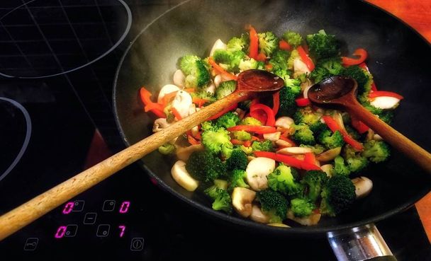 Vegetable Chicken Stir Fry - Photo, Image
