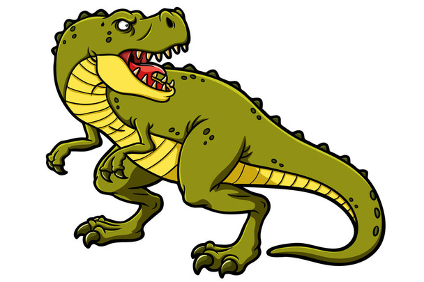 Vektor-Cartoon Tyrannosaurus rex - Vektor, Bild