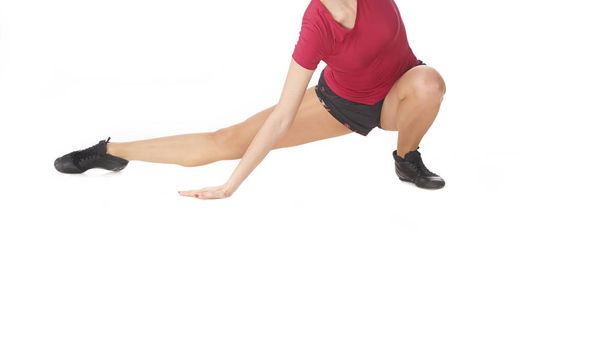 Donna che fa fitness stretching execrise
 - Foto, immagini