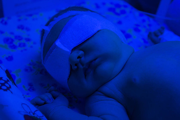 Новорожденный в больничном колыбели кварц
 - Фото, изображение