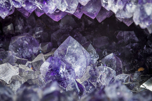 amethyst crystals in a druse - Photo, Image