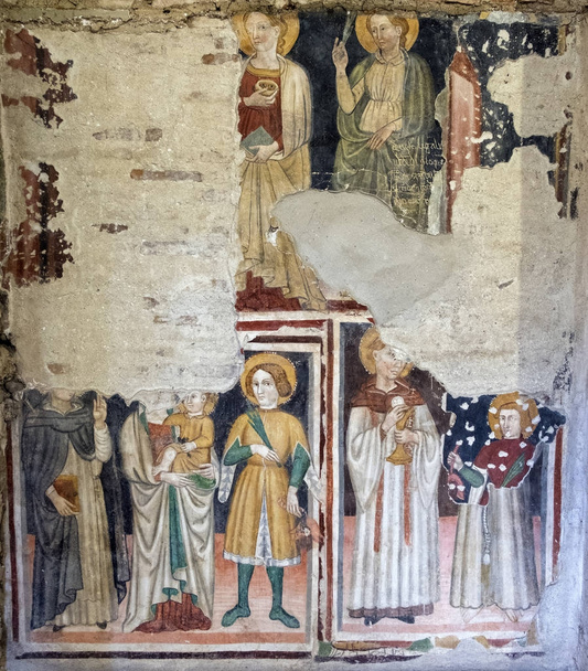 narni, die Kirche Santa Maria Impensole, Fresken - Foto, Bild