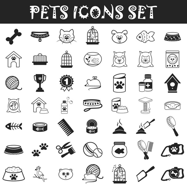 Set icone animali domestici - Vettoriali, immagini