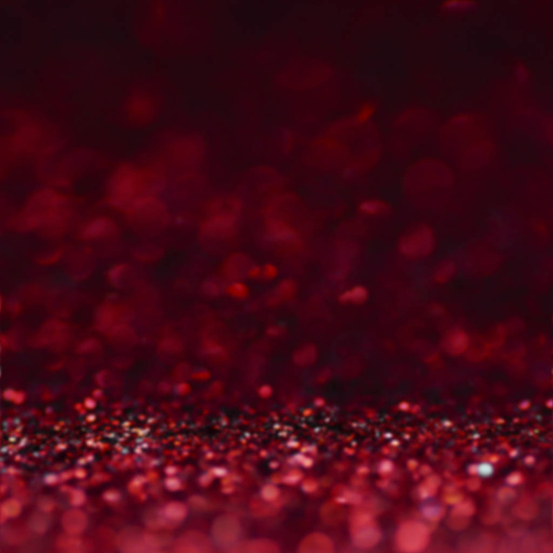 soft focus of red  background, texture and abstract floor for christmas and new year - can be used for display or montage your products (or foods) - Photo, Image