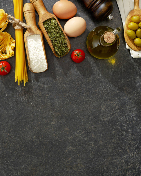Cooking ingredients from above - Photo, Image
