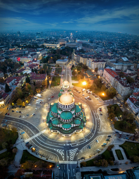 Bulgarian Orthodox cathedral dedicated to Saint Alexander Nevsky, in Sofia - Photo, Image