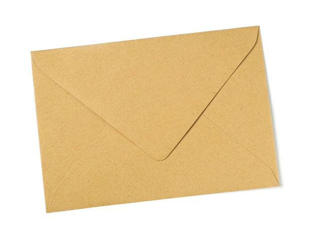 Beyaz kahverengi zarf - Fotoğraf, Görsel