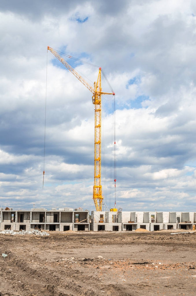 Construction plant and high crane - Photo, Image