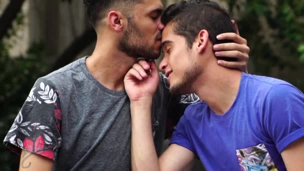 Affection of a Gay Couple  - Footage, Video