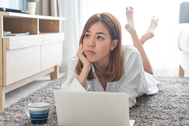 asian woman working at home  - Photo, Image