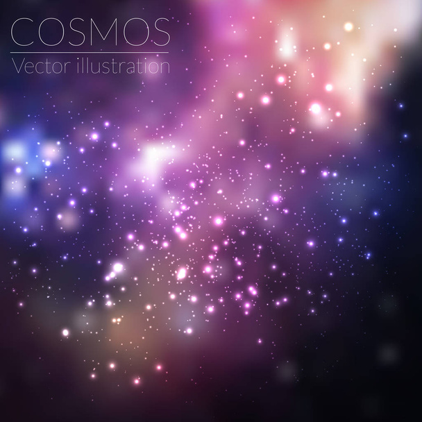 Fond vectoriel spatial avec étoiles. Illustration d'univers. Fond cosmos coloré avec des étoiles claster
. - Vecteur, image