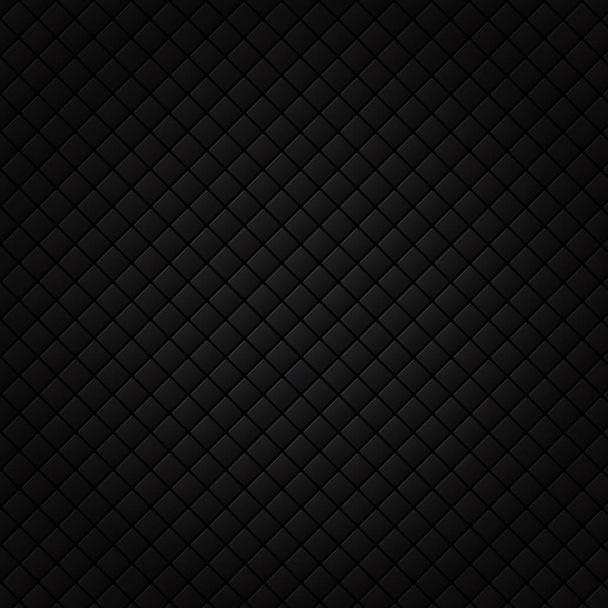 Black square pattern. Luxury sofa background and texture. - Vector, Image