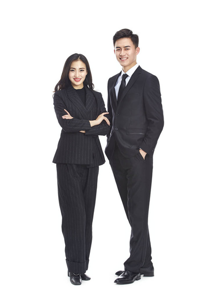 2 つの若いアジア企業経営者の肖像 - 写真・画像
