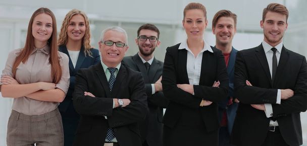 Team portrait of  successful business people looking at camera, - Фото, изображение