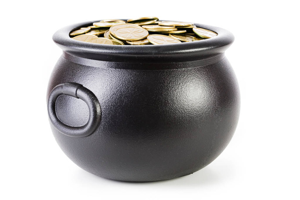 Treasure: Cauldron Full Of Shamrock Coins - Photo, Image