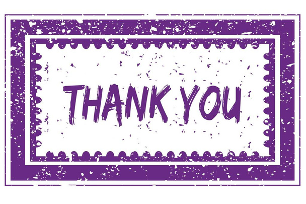 THANK YOU in magenta grand square frame
 - Фото, изображение