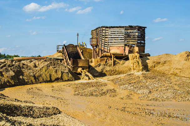 gold mining by the hydraulic method - Foto, Bild