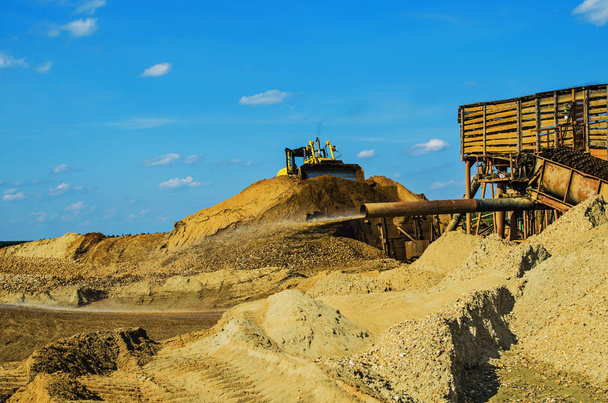  gold mining by the hydraulic method - Foto, Bild