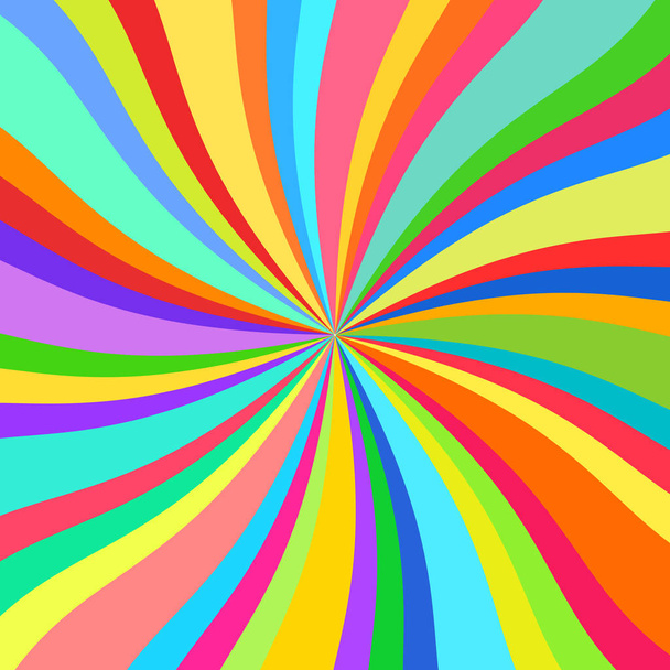 Raios coloridos, caleidoscópio
 - Vetor, Imagem