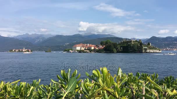 View of Isola Bella from embankment. - Footage, Video