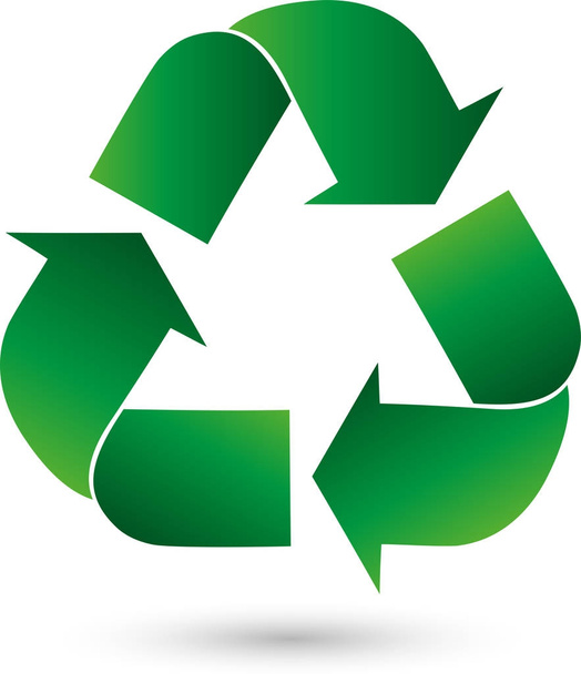 Recyklace šipky, recyklované symbol, logo - Vektor, obrázek