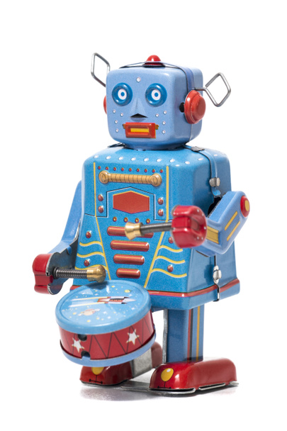 Vintage cyny robot zabawka - Zdjęcie, obraz