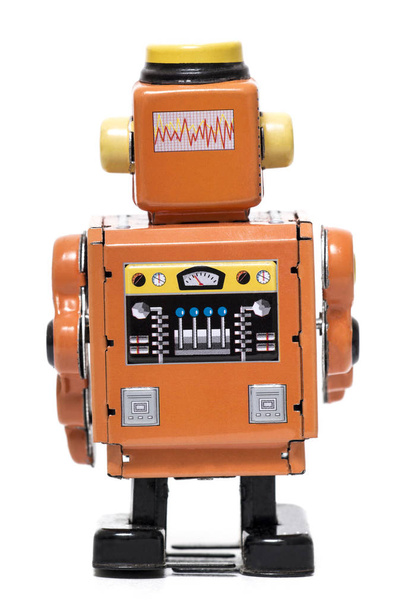 Вінтажний олов'яний робот іграшка
 - Фото, зображення
