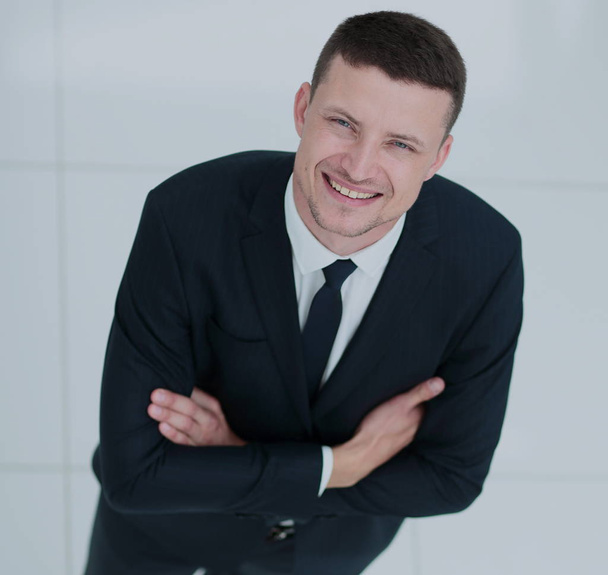 Portrait of an elegant  business man on white background - Foto, Imagem