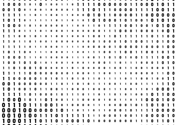 Codice binario del computer di sfondo. Gradiente 01 Schema numerico. Struttura dei dati e della tecnologia. Modello di matrice per Cyber Design
 - Vettoriali, immagini