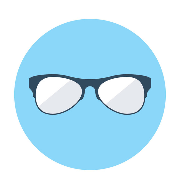 Glasses Flat Vector Icon - Вектор, зображення
