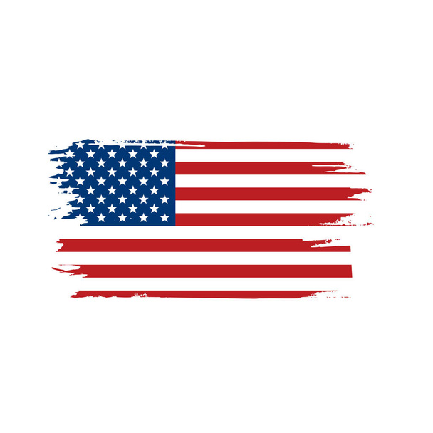 Флаг США изолирован
 - Вектор,изображение