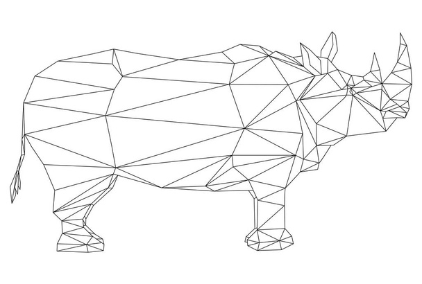 animal geometric isolatet on background - Vector, Image