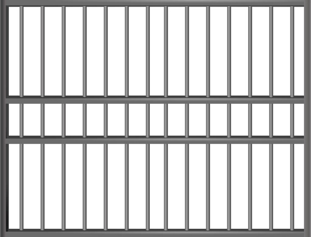 Börtön barson fehér háttér, vektor - Vektor, kép