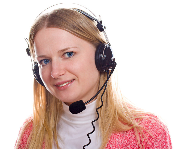 Портрет блондинок з навушниками
 - Фото, зображення