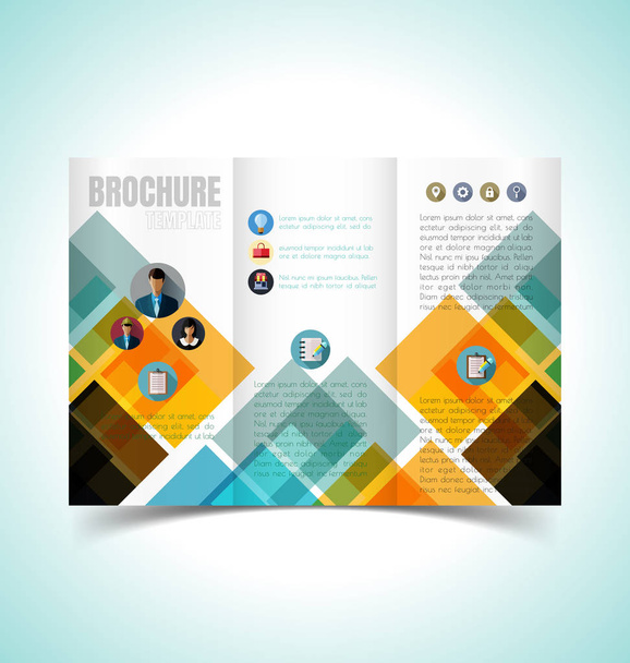 template9 design brožura - Vektor, obrázek