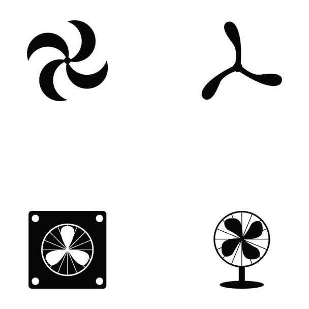 el conjunto de iconos del ventilador
 - Vector, Imagen