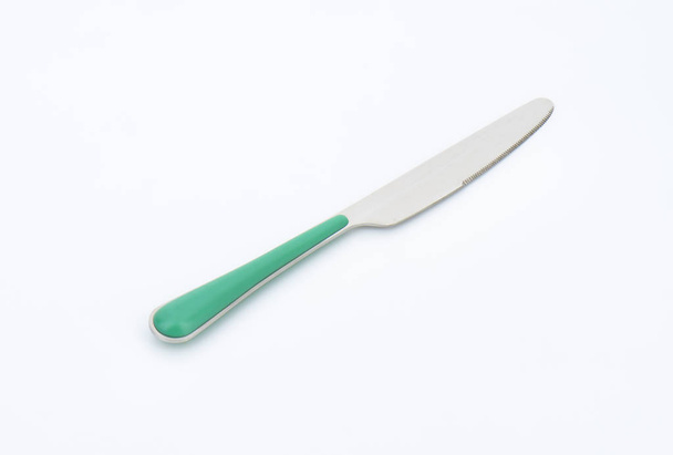 Tischmesser mit grünem Griff - Foto, Bild