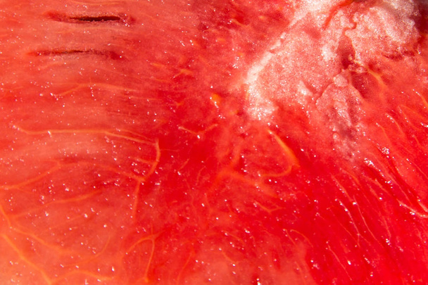 Red ripe watermelon fruit texture for background - Photo, Image