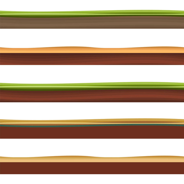 Terrains sans soudure, sol et herbe pour l'illustration ui jeu d'un s
 - Vecteur, image