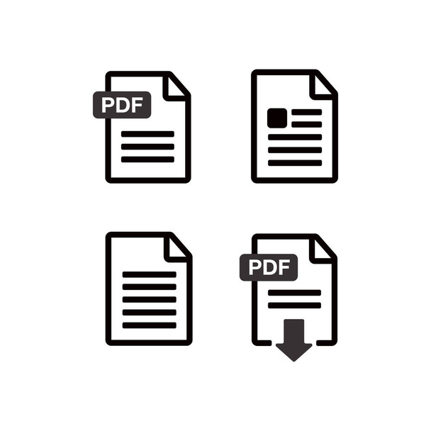 Datei-Download-Symbol. Dokument-Text, Symbol Web-Format Informationen - Vektor, Bild