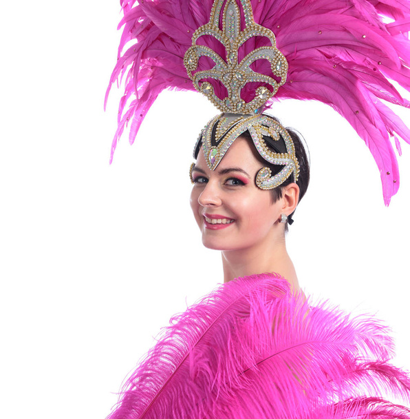 hermosa mujer en traje de carnaval . - Foto, Imagen