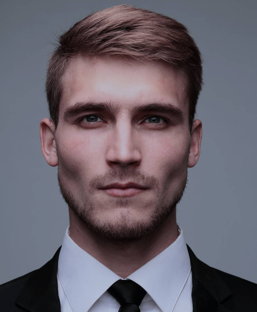 Close-up portrait of a successful handsome business man - Foto, afbeelding